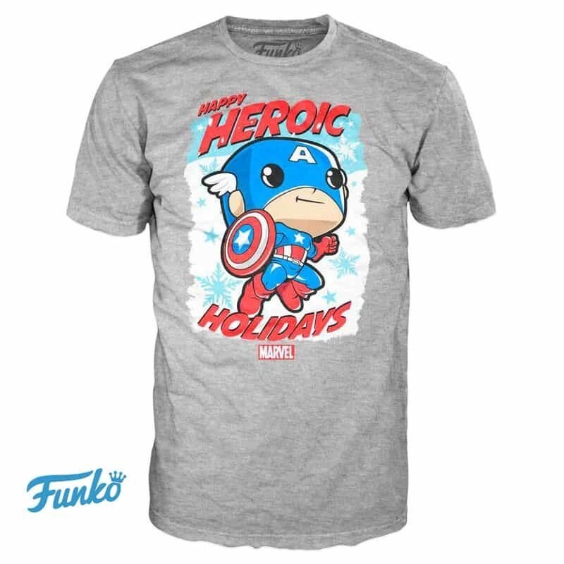 FUNKO T-SHIRT FUNKO POP CAP.HEROIC HOLIDAY LOOSE TEE TG.S FUNKO T-SHIRT FUNKO POP CAP.HEROIC HOLIDAY LOOSE TEE TG.S